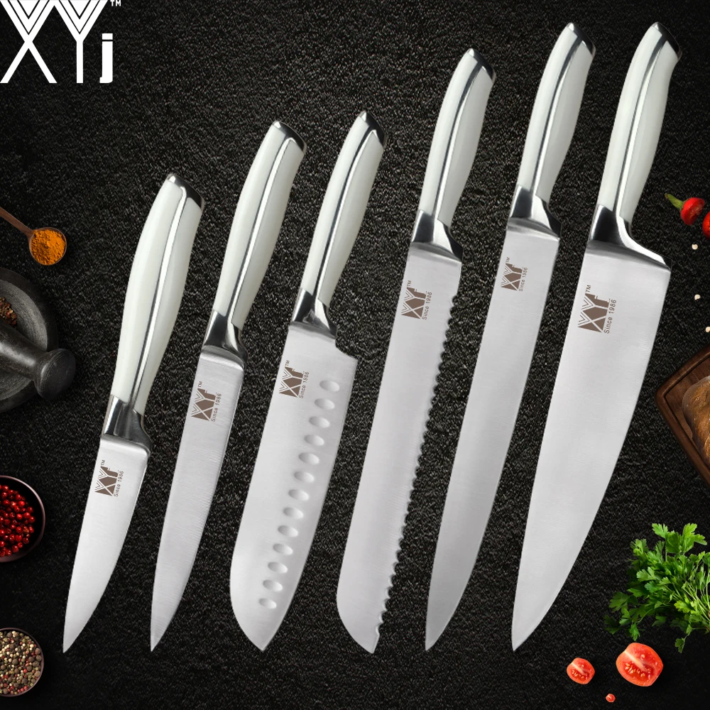 XYj кухонный набор ножей из нержавеющей стали Высокоуглеродистый ультра тонкий