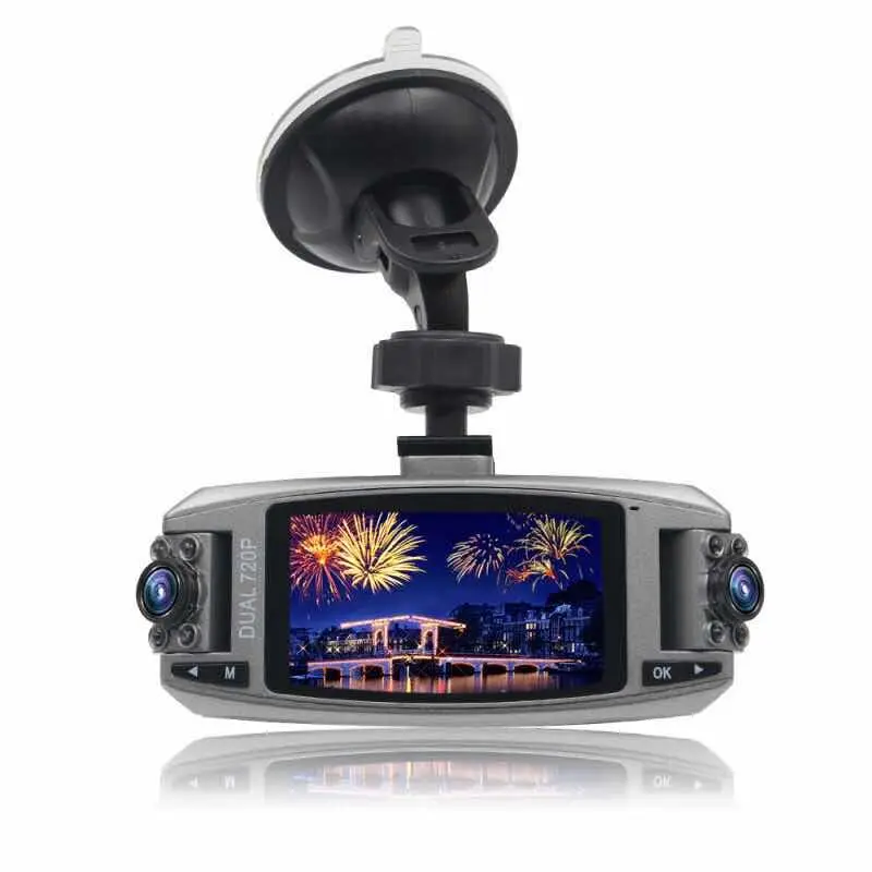  720P Dual Camera Lens Dash Cam with 2.7