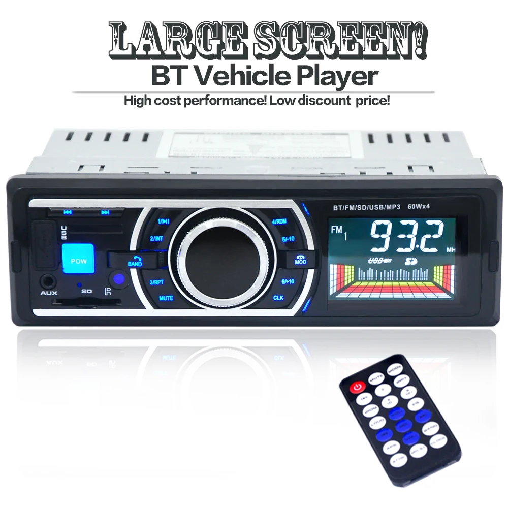 Автомагнитола Onever с Bluetooth FM радио 12 В USB/SD|MP3-плеер для авто| |