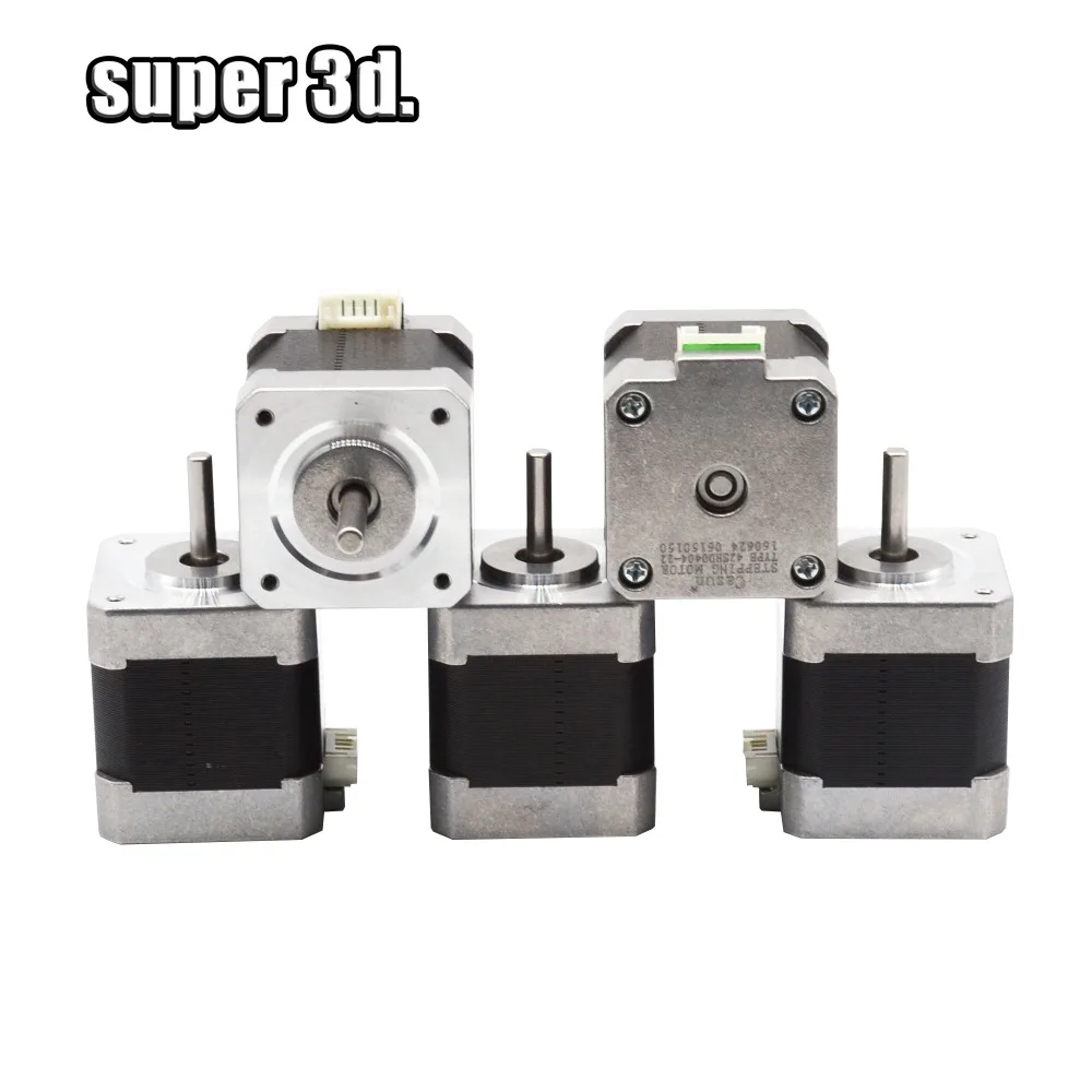 

5pcs/lot High Quality Nema17 Stepper Motor 400mN.m 1.5A 1.8 degree CNC XYZ use for 3D printer and CNY mahine