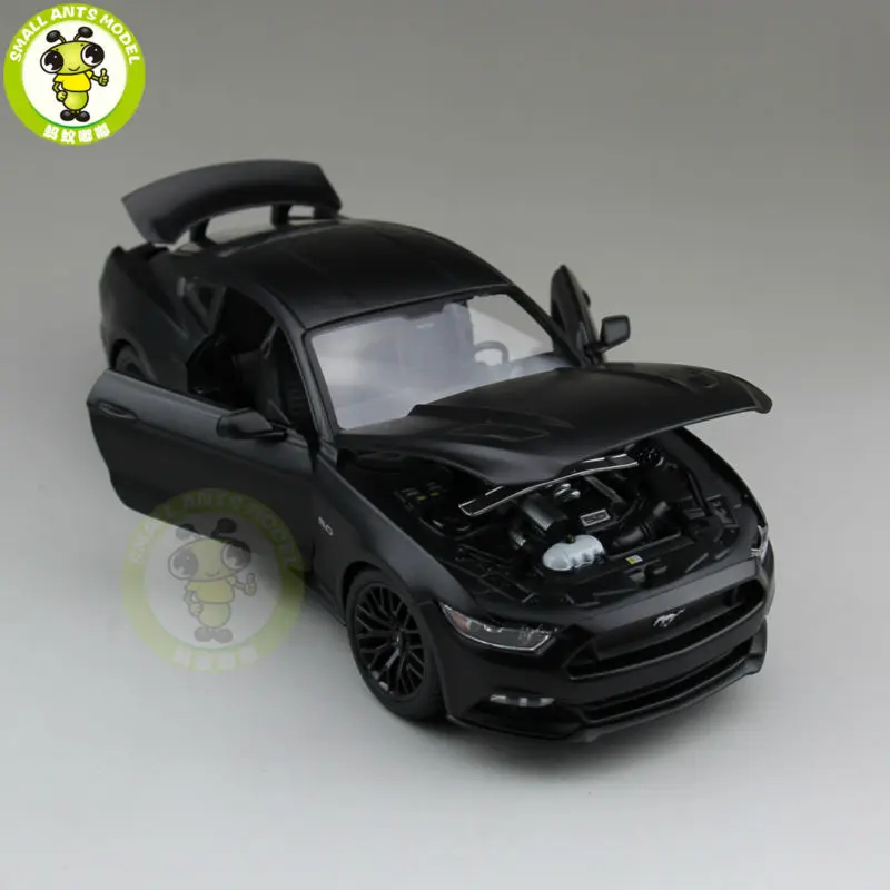 1:18 Ford Mustang GT 5,0 литая модель автомобиля для подарков коллекция хобби матовый черный maisto