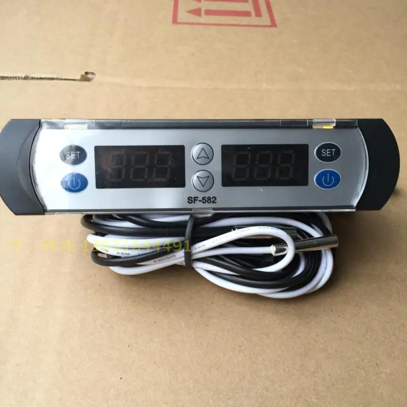 

Sf-582 Display Cabinet Temperature Controller Refrigerator Electronic Temperature Controller Double Compressor Double Display