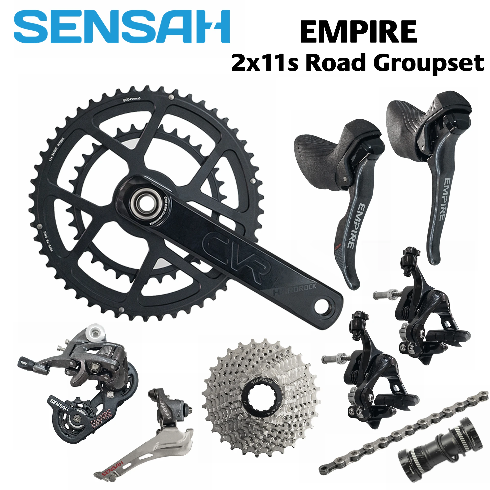 Sensah Empire 2x11 speed, 22s Road Groupset, для дорожного велосипеда 5800, R7000