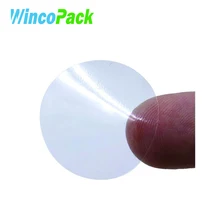 WincoPack прозрачный ПВХ круглый стикер уплотнительные этикетки VD008
