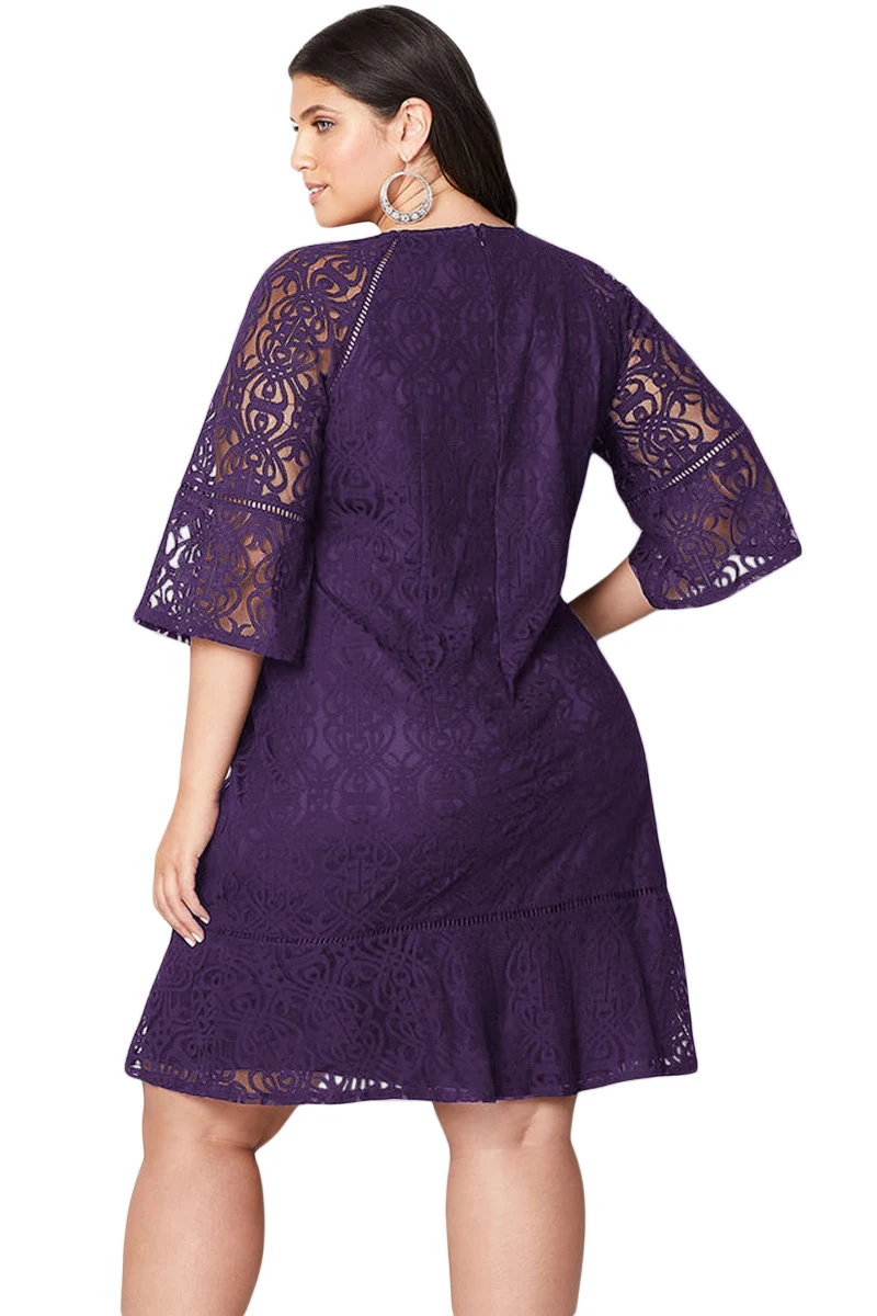 Purple-Crochet-Lace-Overlay-Plus-Size-Midi-Dress-LC220542-8-2