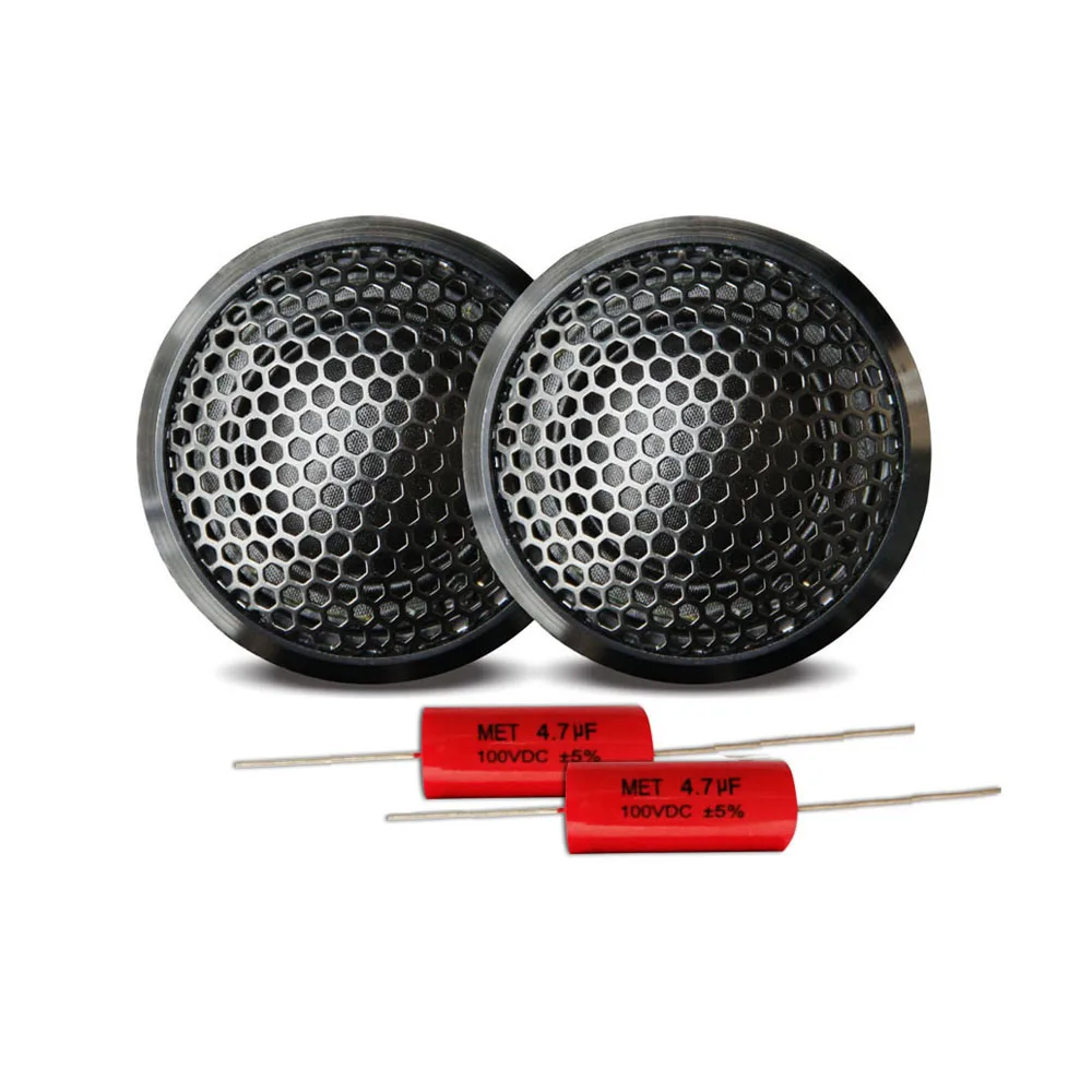 

2pcs car audio speaker 25mm ASV silk dome tweeter with Aluminum case 91dB sensitivity 120W speakers auto radio stereo speakers