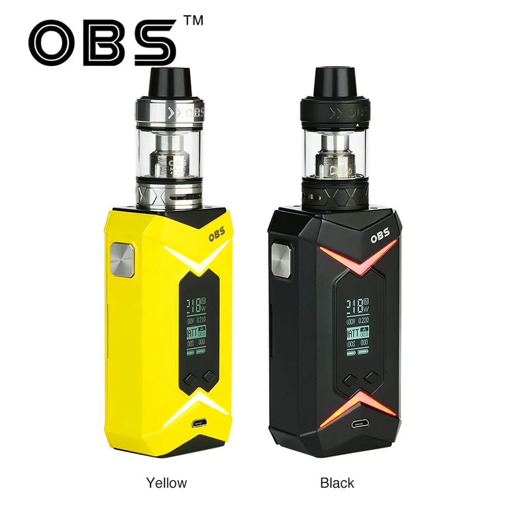 Original OBS Bat Vape Kit 218W with Damo Subohm Tank 5ml 218 Bat Box Mod No 18650 Battery E-cigarettes OBS Electronic Cigarette Original OBS Bat Vape Kit 218W with Damo Subohm Tank 5ml 218 Bat Box Mod No 18650 Battery E-cigarettes OBS Electronic Cigarette