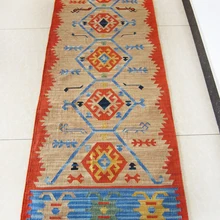 Ручные вязаные ковры римские колокольчики бегуны ковры для украшения дома прямоугольный ковер Шерсть вязаные ковры