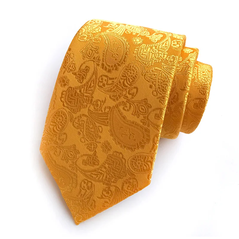 18 цветов Классический Пейсли жаккард с цветами тканый Шелковый мужской галстук Галстук Свадебная вечеринка бизнес галстук шейный галстук