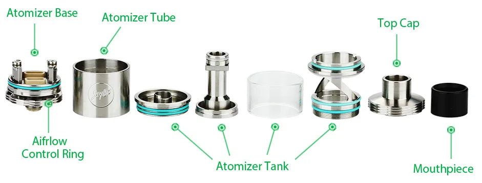 WISMEC Cylin Plus RTARDA Tank Kit - 3.5ml3
