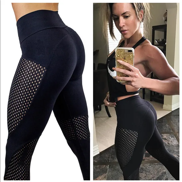 US $7.34 Running Tights Women Sportswear Leggings Female Running Pant Fitness GYM Pants Patchwork Compressio