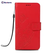 Easterm красного цвета кожаный флип-кейс для Apple iphone 6/6s/6s plus/iphone 7/7 plus/iphone 8/8 plus/iphone X Plus чехол с откидной крышкой