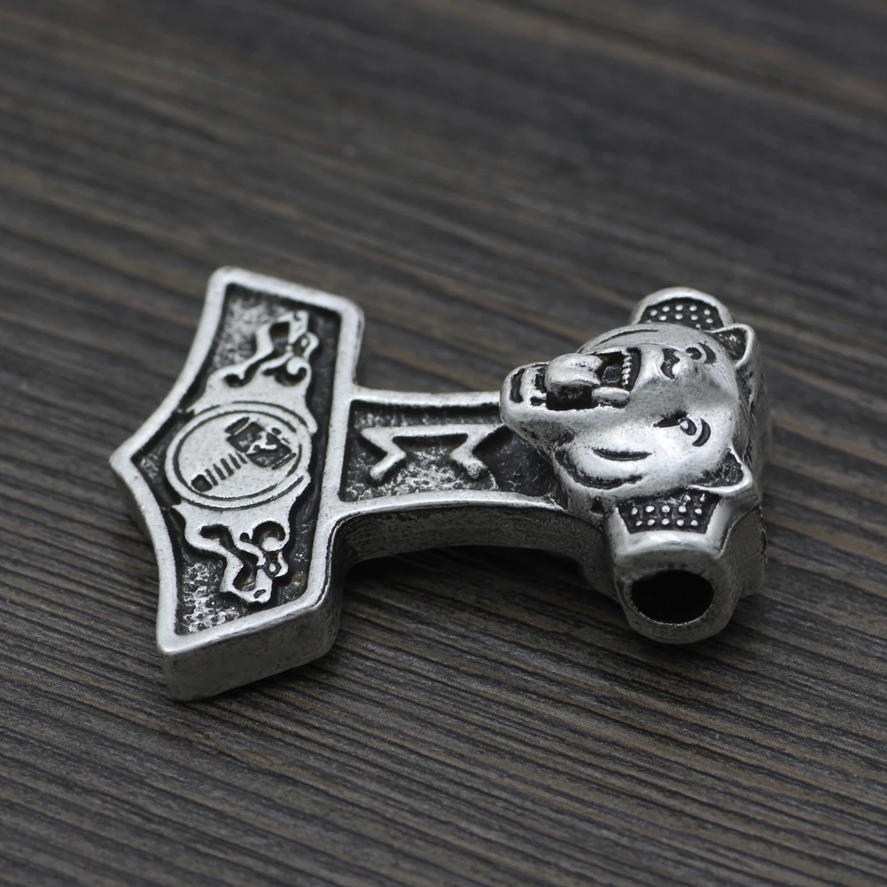 Viking Thor Hammer Odin Wolf ожерелье для мужчин Mjolnir с подвеской в форме руны амулеты