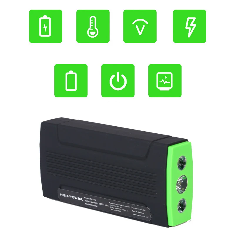 HCOOL Car Jump Starter 12V 600A Peak 20000mAh Portable Charger For Car Battery Pack Phone Power Bank Smart Charging Ports HCOOL Car Jump Starter 12V 600A Peak 20000mAh Portable Charger For Car Battery Pack Phone Power Bank Smart Charging Ports