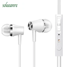 New Music Earphones Sport Stereo Earbuds Deep Base Noise-proof Earpieces with Mic for iOS Android Huawei P8 P9