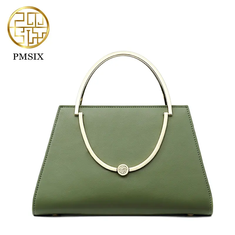 PMSIX New Simple Women Bag Chinese Style Art Fresh Crossbody Pure Color Female Handbags Green/Red/Light Pink P120049 | Багаж и сумки