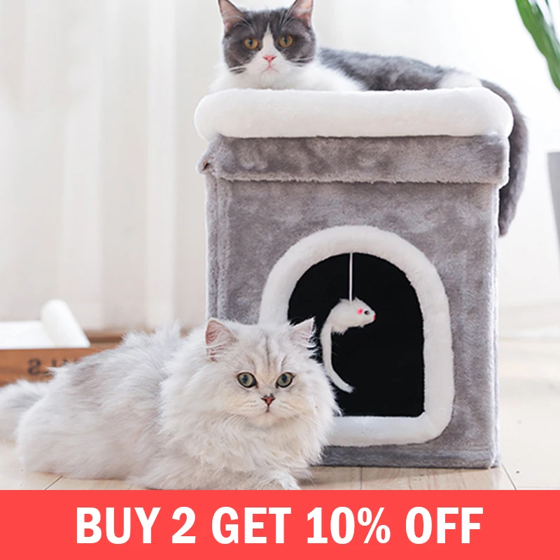 

Cat Play Furniture Scratchers House Scratching Post Protecting Grinding Claws Cats Scratcher Toy Accessories Supplies Products