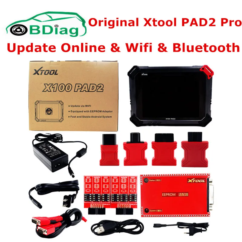 100% Оригинальный Xtool X100 PAD2 Pro KC100 WIFI и Bluetooth автоматический диагностический сканер