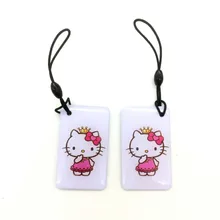 UID; запасной S50 13,56 МГц перезаписываемый NFC карта китайская Магия 1 K мультфильм RFID брелок пустая карта копия клон 5 шт