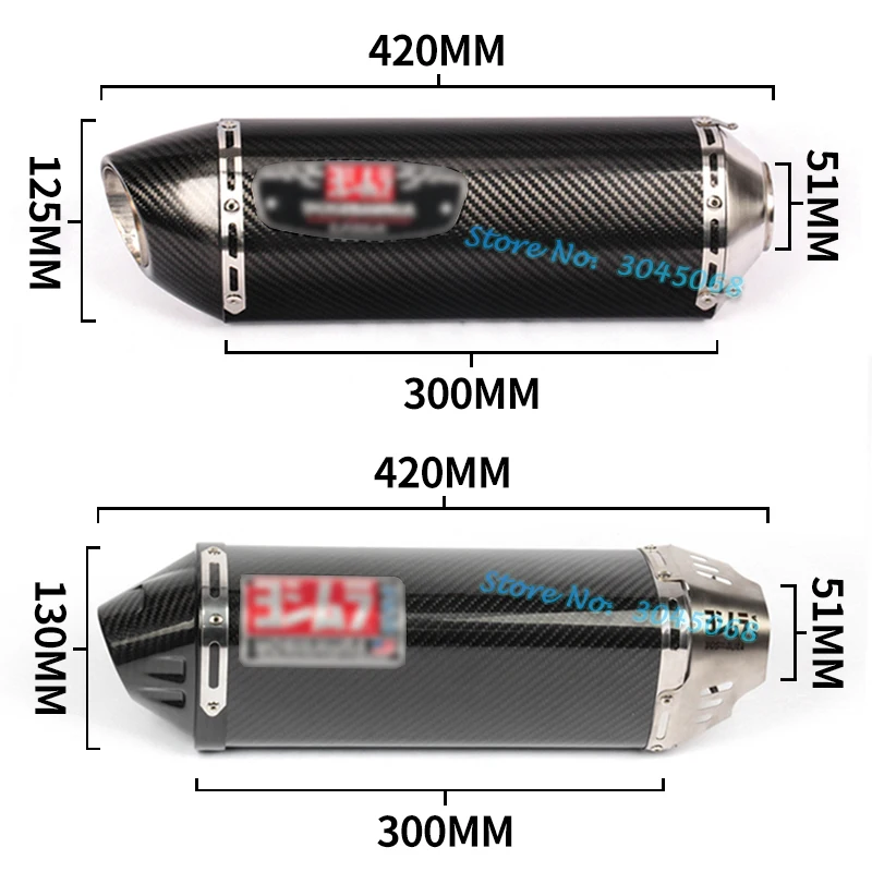 Универсальный мотоцикл Yoshimura выхлопная труба Escape для CBR500R Ninja 400 R3 F800GS модифицированный мото глушитель из углеродного волокна дБ убийца