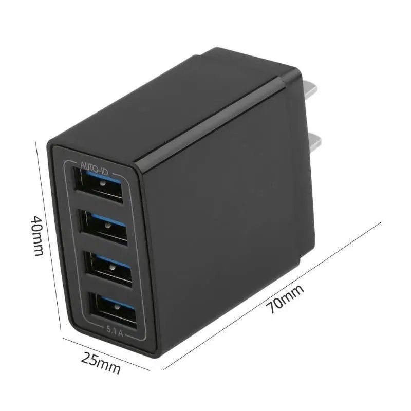 зарядное устройство Универсальный 4 порты и разъёмы USB переходник для зарядного