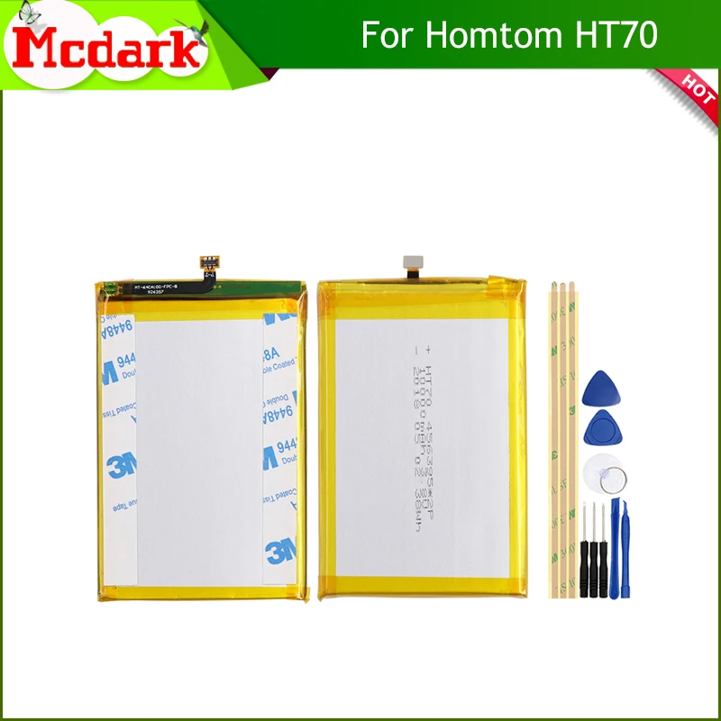 

Mcdark For Homtom HT70 10000mAh Battery Replacement High Quality Back Up Bateria For Homtom HT70 Smart Phone+Tools