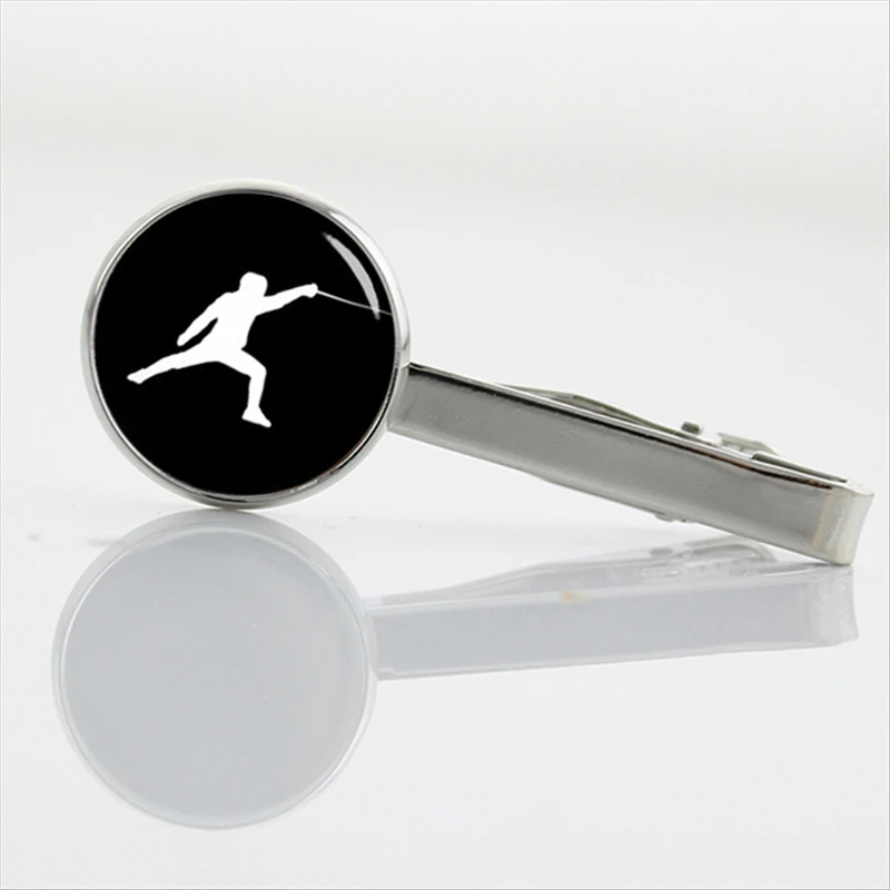 

Vintage Fencing Art men Tie Clips Novelty casual sports events Track and Field Boxing Archery Sky Diving Bowling Tie Clip T380