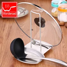 Support-Rack Bracket Spatula-Holder Pan-Cover Spoon Rest Kitchen-Accessories Metal-Stand