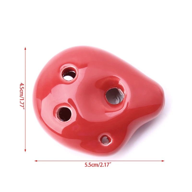 

2019 Professional Rythem 6 Hole Alto A C Ceramic Ocarina Instrument Collectible Mar26