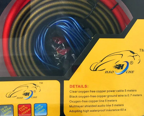Аудио провод кабель комплект 8GA Автомобильная мощность с держателем предохранителя сабвуфер усилитель динамик установка