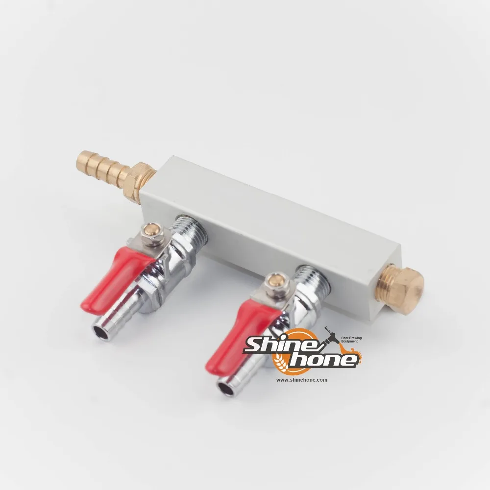muti Way homebrew Co2 Air Gas Distribution Manifold Splitter Draft Beer
