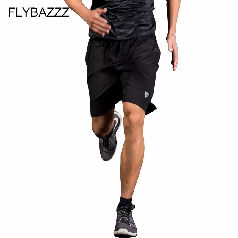 

Quick Dry Men Sports Running Shorts Active Training Exercise Jogging Soccer Tennis Workout GYM Breathable Shorts With Zip Pocket