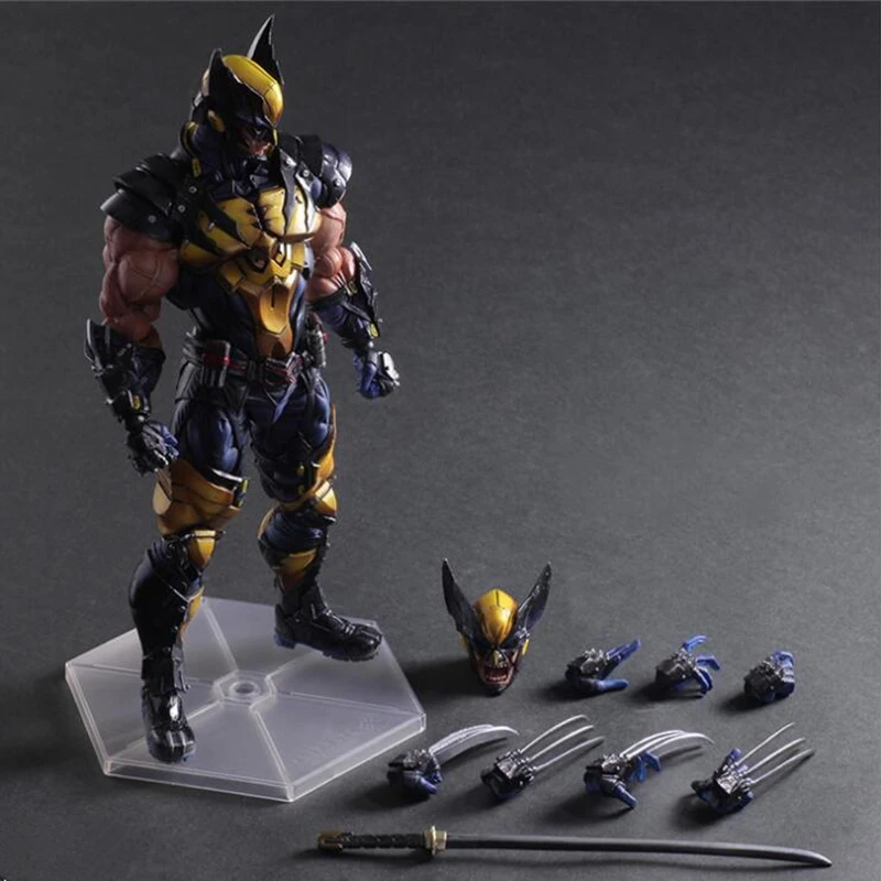 

29cm Anime Wolverine figurine nendoroid Wolverine Joint Movable Action Figure Model toy for Children Birthday Gift