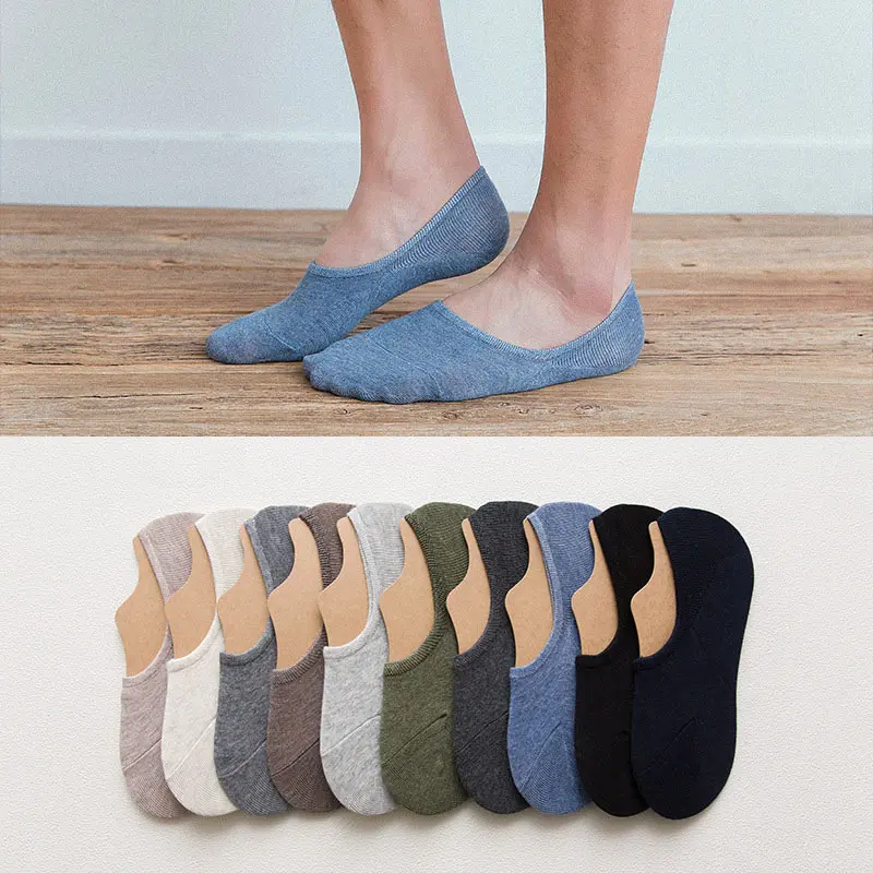 

2 Pairs/Lot Simple Socks Invisible Ankle Socks No Show Boat Socks Slippers Shallow Mouth Socks Short Cotton Socks 10 Colors