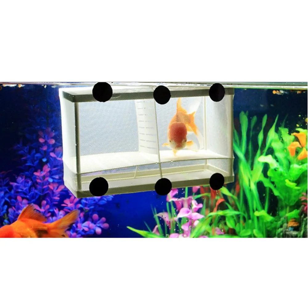 XL/L для рыбоводства сеть инкубатора висит СРЮ Baby рыбы Хатчери изоляции Box аквариум