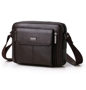 

New Fahion Men Top Quality Genuine Leather First Layer Cowhide Messenger Shoulder bag Business Bag Casual Travel bag