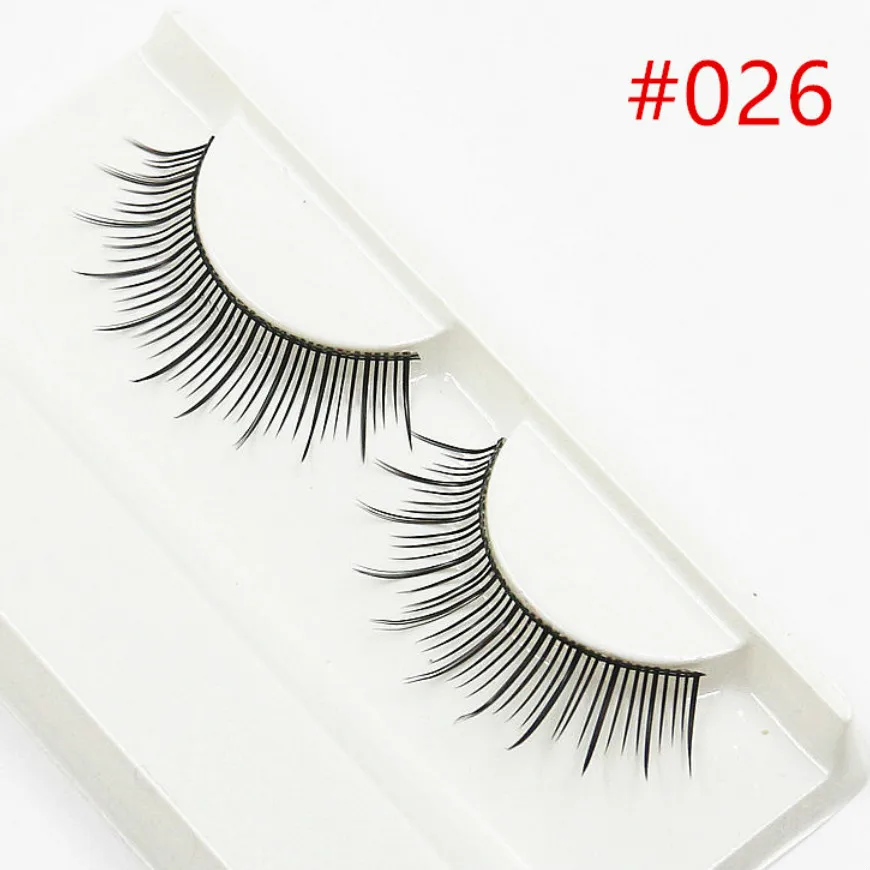 

2018 HOT 1 Pair SELL 3D False Eyelashes Korea Natural Naked Makeup Long False Eyelash Handmake Eye Lashes Makeup Kit Gift #D026