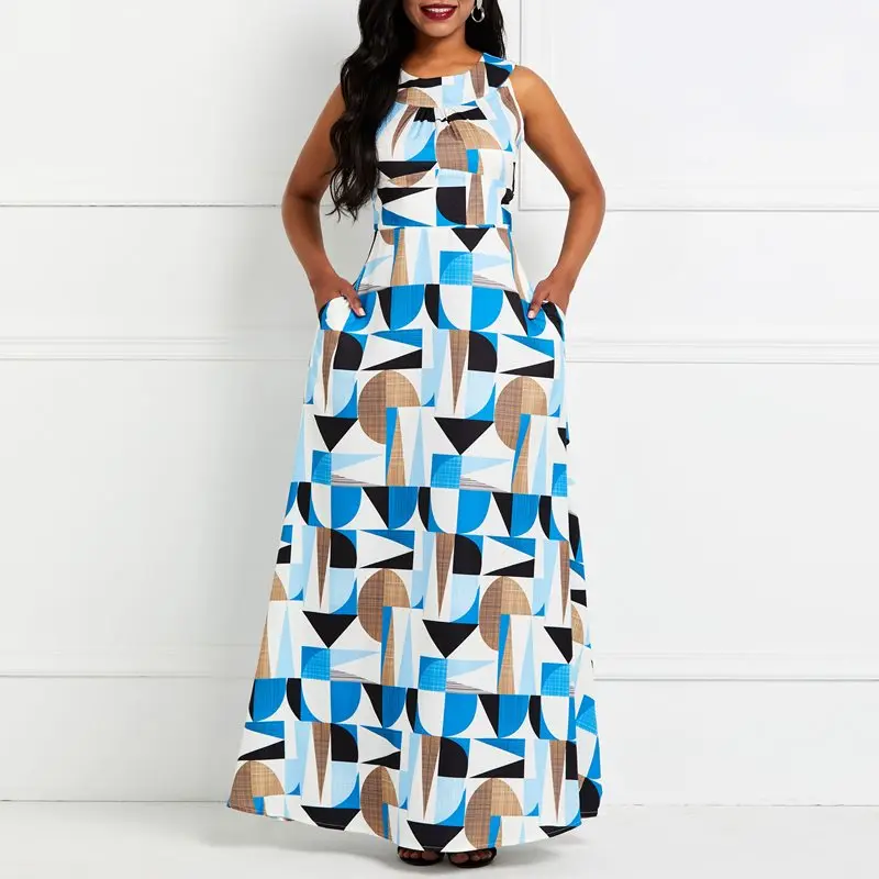 

Summer Beach White Simple African Sexy Vintage Women Long Dresses Big Size Strapless High Waist Print Party Female Elegant Dress