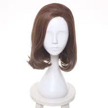 Ccutoo Allied характер коричневый груша кудрявый синтетический парик волос Высокая температура волокно Косплей Полный Парики для Хэллоуина Вечерние