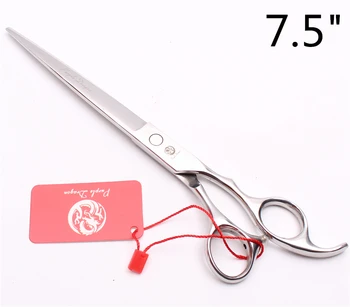 

Z1006 7.5" 21cm Purple Dragon Silvery Professional Pets Hair Scissors Cutting Shears Style Beauty Tools Dog Cats Grooming Shears