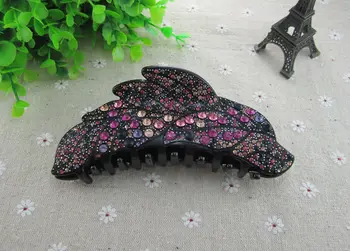 

14cm Large Size Irregular Shape Acrylic Hair Clip Full Bridal Hair Accessories High Quality Luxury Hair Claw 4 Colors