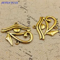 Hohe Qualität 10 Teile/los 41mm * 35mm Antike Gold Auge Von Horus Ägyptischen Charms Verbinder Für Armbänder