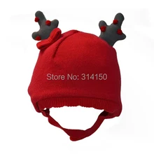 TOU-Симпатичные детские шляпы, Мультяшные вязаные шапки, стиль, чистый хлопок, защита ушей, шапки для малышей, Осень-зима, теплые, 1 шт