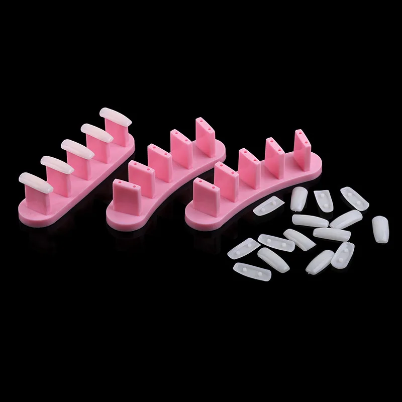 Buy 3Pcs/Set False Nail Display Showing Shelf Stand Practice Frame with 10pcs