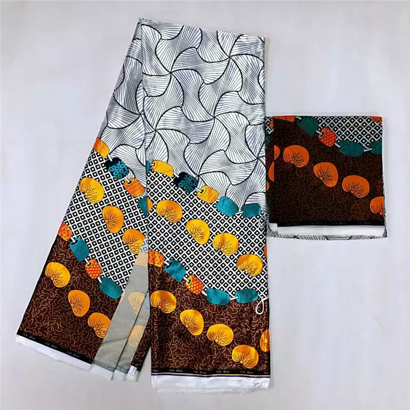 

Best Price Vintage Silk wax cloth African Wax Prints Fabric African Ankara Fabric Wax Print Fabric 4+2yards/lot for Party Dress