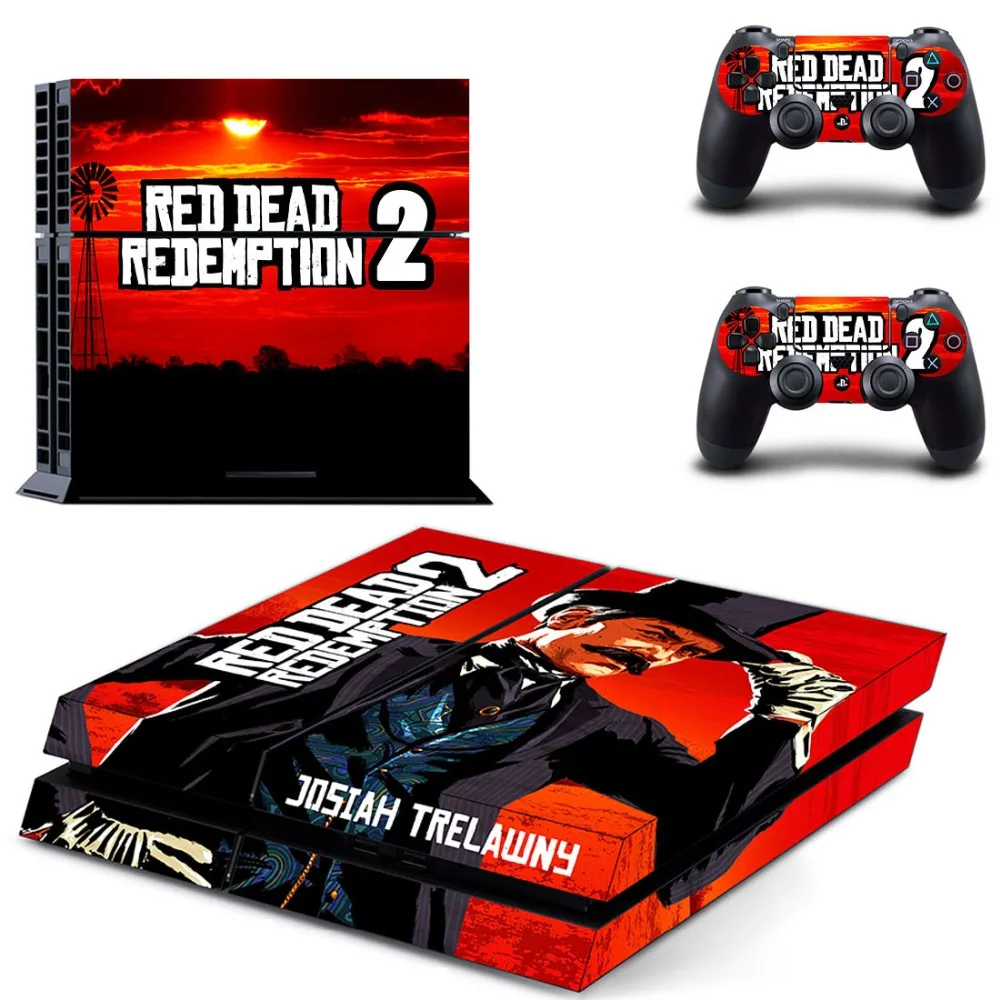 

Red Dead Redemption 2 Stickers PS4 controller skin stickers play station 4 skin PS4 Console and DualShock 4 Controller Skin Set