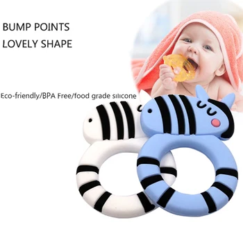 

Baby Teether Oral Care Safety kids teether cute animal zebra baby teether baby teeth toys Silicone massage gums tooth Cartoon