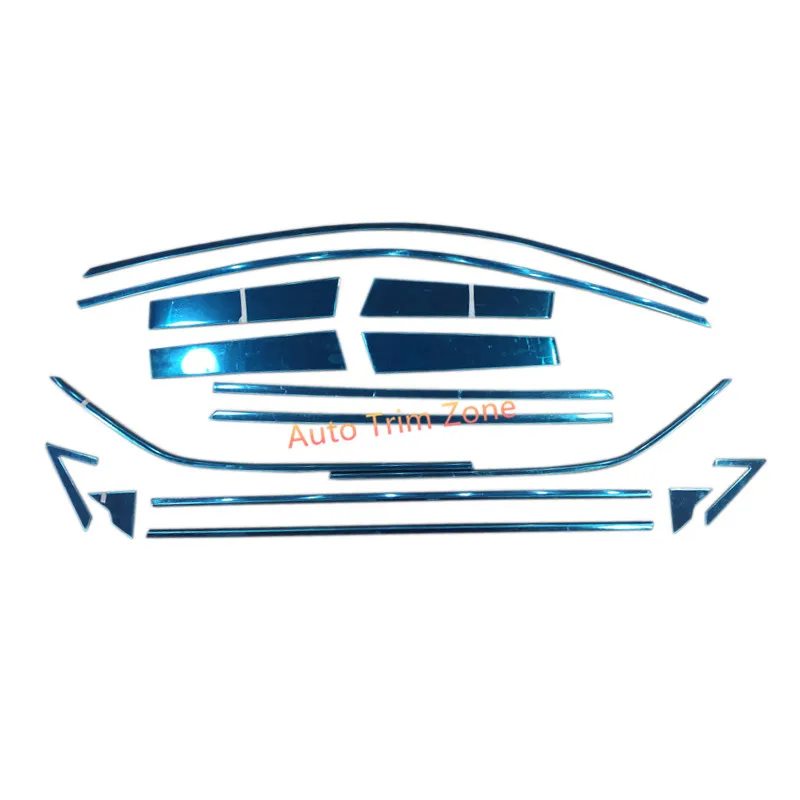 

Full&Center Pillar Window Mouldings 16PCS Stainless Steel For Toyota C-HR CHR 2016-2017