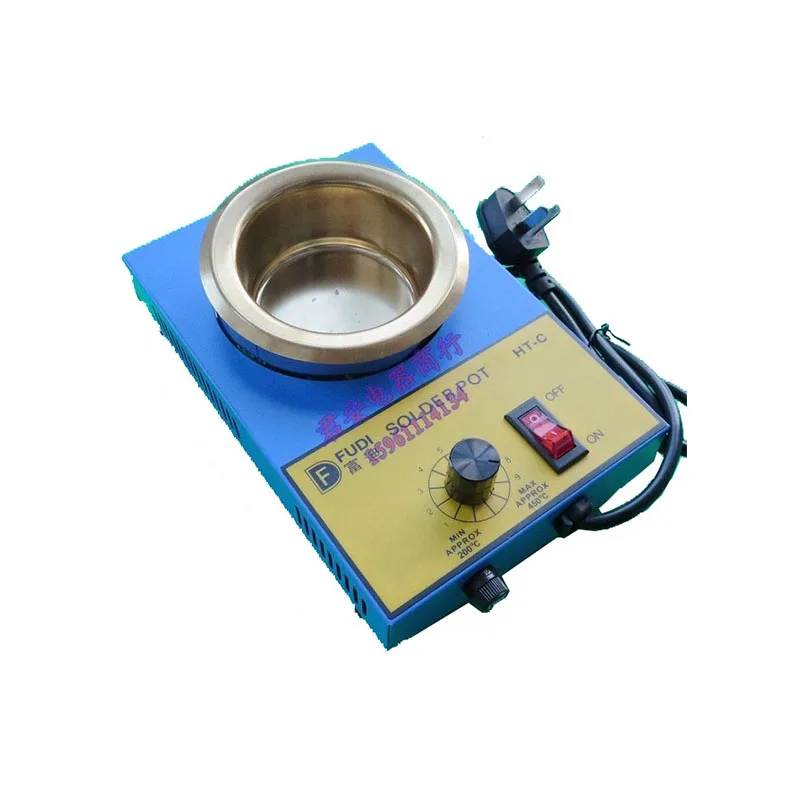 300W solder pot tin melting furnace thermoregulation stainless steel