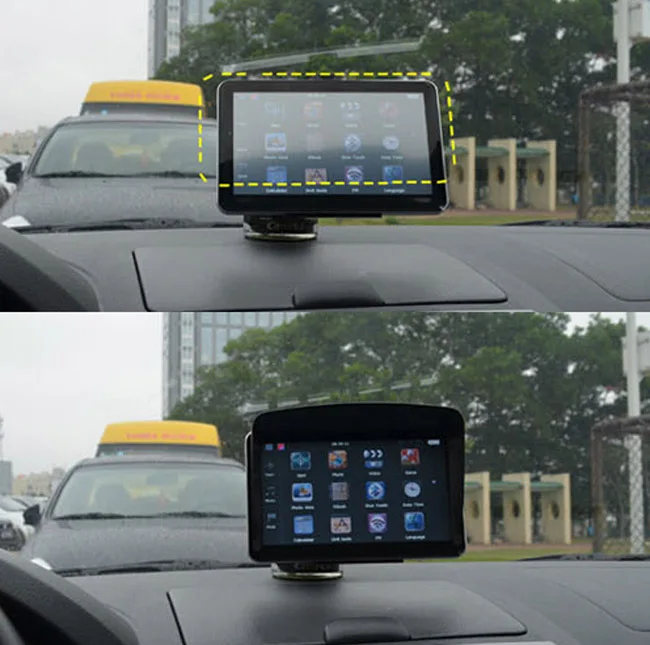 Universal 5inch / 4.3inch Car GPS Sun Shade Visor Anti Glare 4.3" 5" Shield Cover Blind Garmin Nuvi TomTom Sat Nav car gps shade